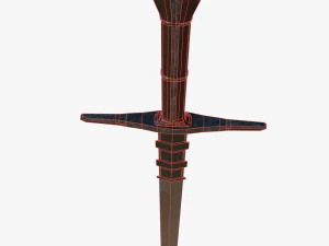 Knight sword 3D Model