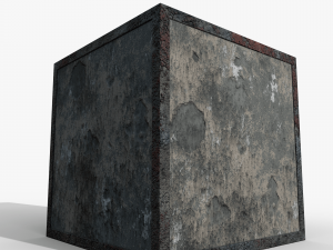 Concrete block 1m Modelo 3D