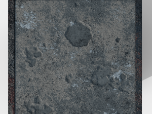 Concrete block 1m Modelo 3D
