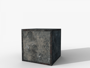 Concrete block 1m Modelo 3D