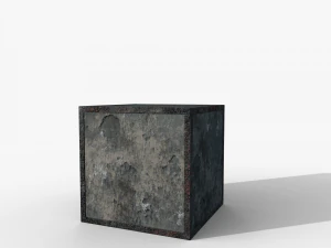 Бетонный блок 1м 3D Модель