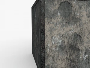 Бетонный блок 1м 3D Модель