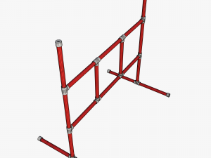 Plastic barrier 3D Модель