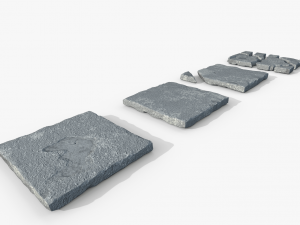 Cement tiles 3D Model