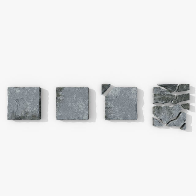 CementMoss tiles Modèle 3D .c4d .max .obj .3ds .fbx .stl .blend 