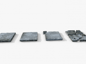Cement Moss Paint tiles 3D Model