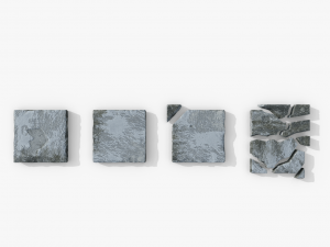 Cement Moss Paint tiles 3D Model