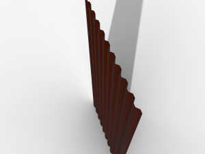 Profiled sheet brown 3D 모델