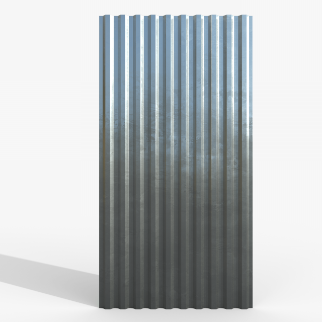 Profiled sheet metal Modelo 3D .c4d .max .obj .3ds .fbx .stl .blend 