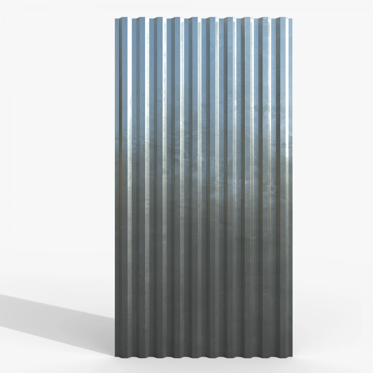 Profiled sheet metal 3D Model .c4d .max .obj .3ds .fbx .stl .blend