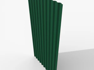 Profiled sheet green 3D Model