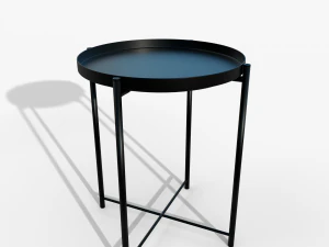 Gladom tafel zwart IKEA 3D Model