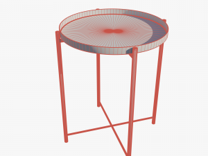 Gladom table gray IKEA Model 3D