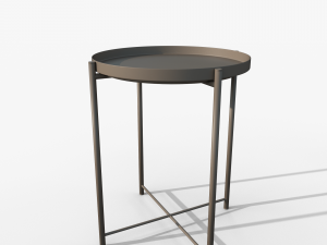 Gladom table gray IKEA Model 3D