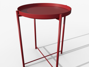 Gladom table red IKEA Modèle 3D