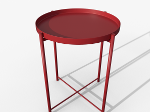 Gladom table red IKEA 3Dモデル