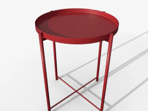 St&oacute;ł Gladom czerwony IKEA Model 3D
