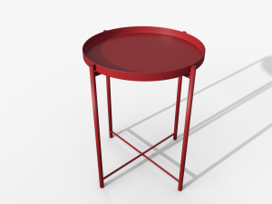 Gladom table red IKEA 3Dモデル