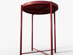St&oacute;ł Gladom czerwony IKEA Model 3D
