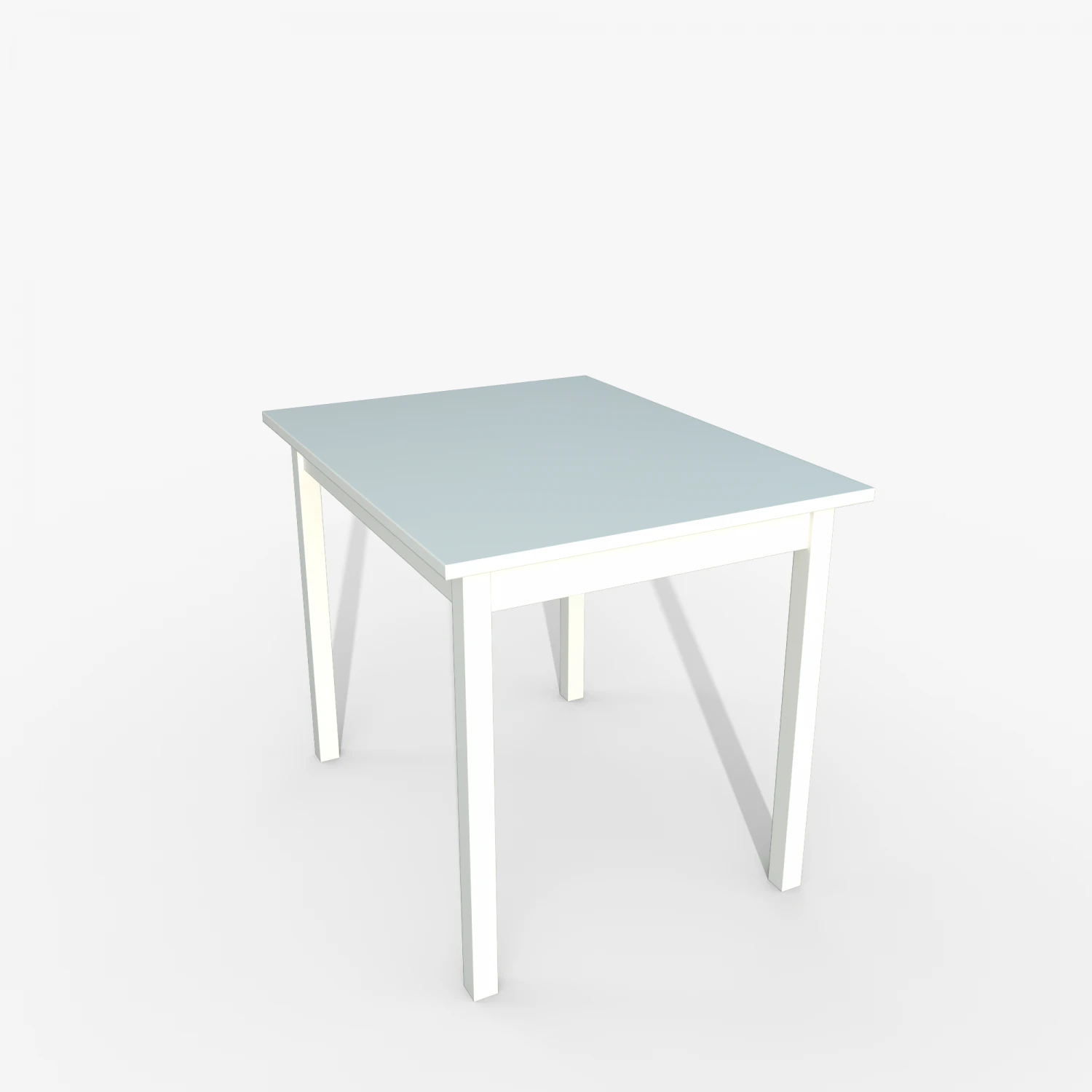 Table IKEA OLMSTAD 90x70 White 3D Model .c4d .max .obj .3ds .fbx .stl .blend 
