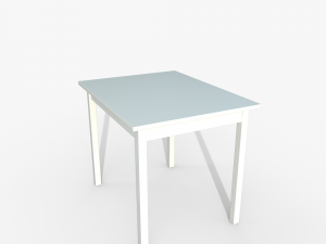 Table IKEA OLMSTAD 90x70 White 3D Model