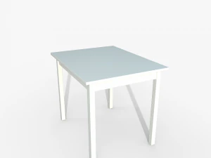 Table IKEA OLMSTED 90x70 blanc Modèle 3D