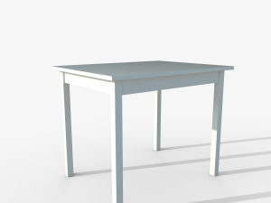 Table IKEA OLMSTAD 90x70 White 3D Model