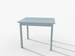 Table IKEA OLMSTAD 90x70 White 3D Model
