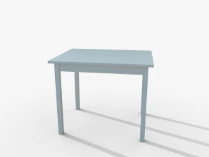 Table IKEA OLMSTAD 90x70 White 3D Model