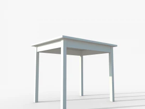 Table IKEA OLMSTAD 90x70 White 3D Model