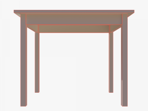 Table IKEA OLMSTAD 90x70 White 3D Model