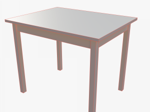 Table IKEA OLMSTAD 90x70 White 3D Model
