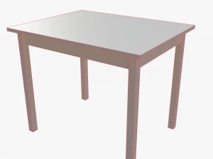 Table IKEA OLMSTAD 90x70 White 3D Model