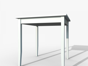Table IKEA Lerhamn 74x74x75 White Modelo 3D