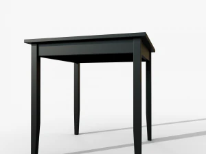 Table IKEA Lerhamn 74x74x75 Black 3D Model