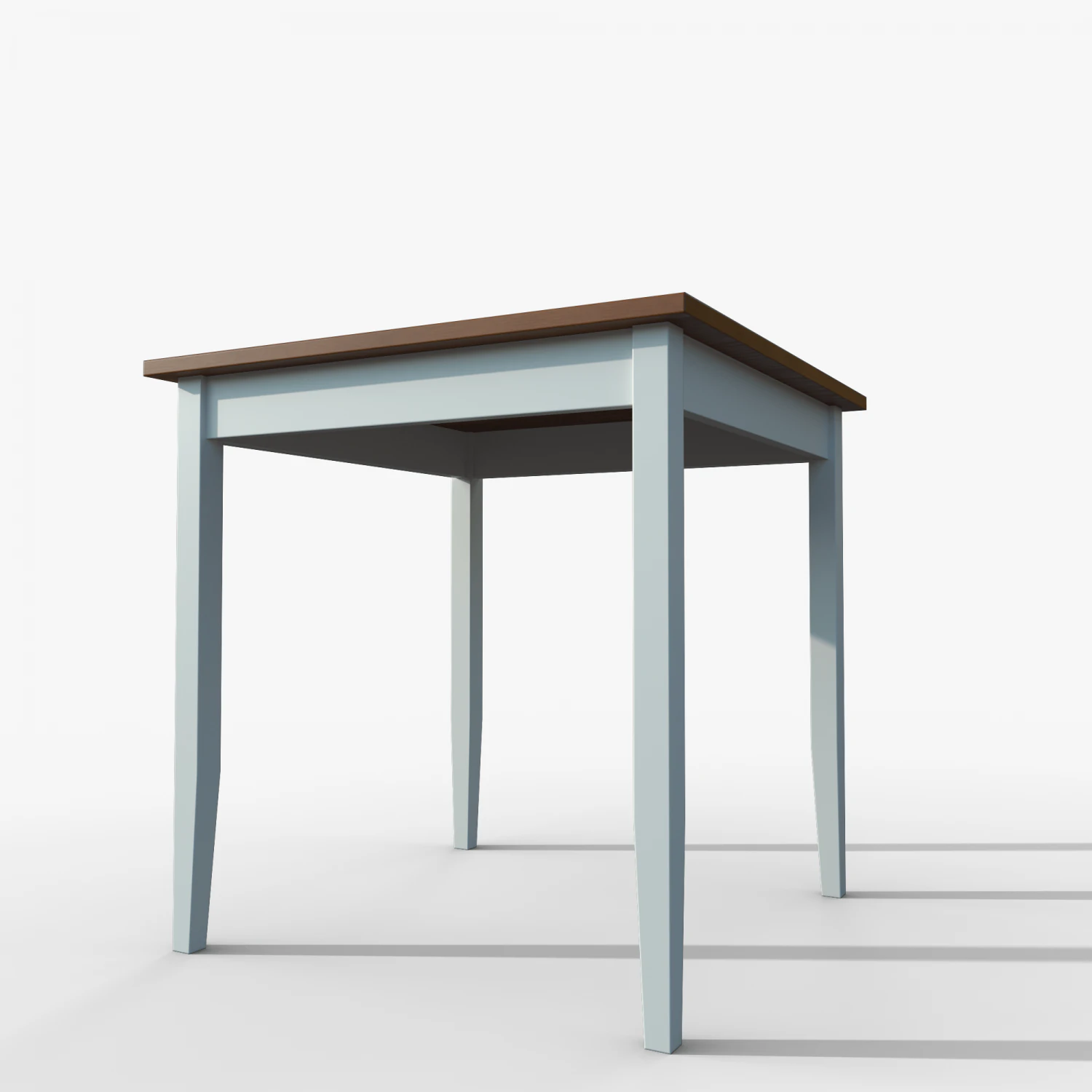 Table IKEA Lerhamn 74x74x75 Wood 3D Model .c4d .max .obj .3ds .fbx .stl .blend 