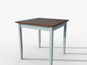 Table IKEA Lerhamn 74x74x75 Wood 3D Model