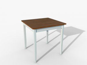 Table IKEA Lerhamn 74x74x75 Wood 3D Model
