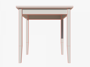 Table IKEA Lerhamn 74x74x75 Wood 3D Model