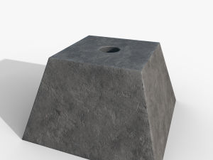 Concrete pyramid 3D-Modell