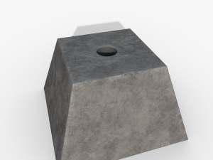 Concrete pyramid 3D मॉडल