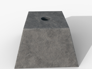Concrete pyramid 3D मॉडल