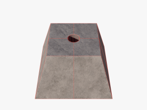 Concrete pyramid 3D मॉडल