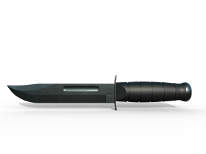 USA Army knife Model 3D