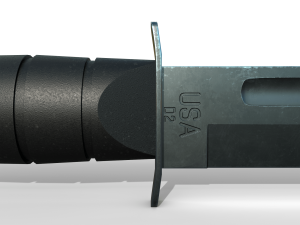 USA Army knife Model 3D