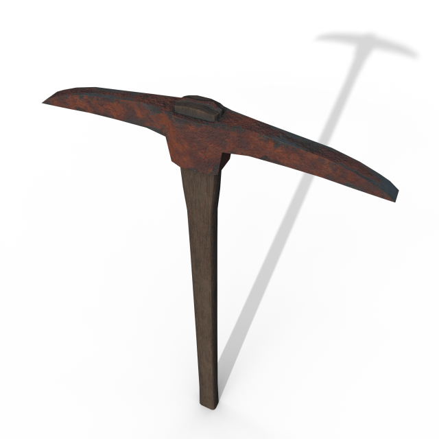Old pick 3D Модель .c4d .max .obj .3ds .fbx .stl .blend 