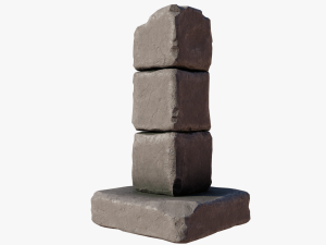 Broken column 3D Model