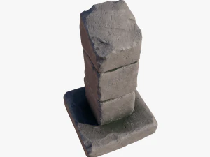 Broken column 3D Model