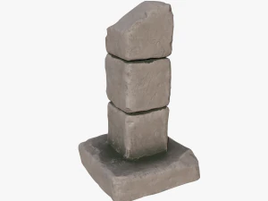 Broken column 3D Model