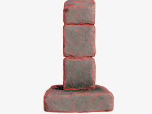Broken column 3D Model